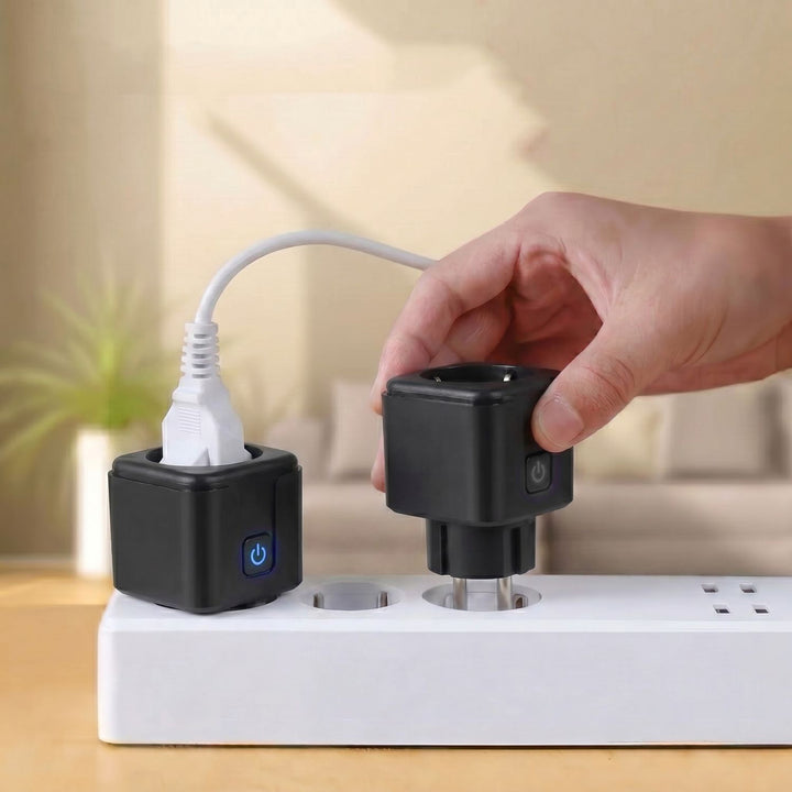Ferngesteuerte WLAN-Steckdose von GreenBlue, Android/iOS/Alexa/Google Home, Timer, Leistungsmesser, max. 16 A/3840 W, GB735 B, 3 Stück