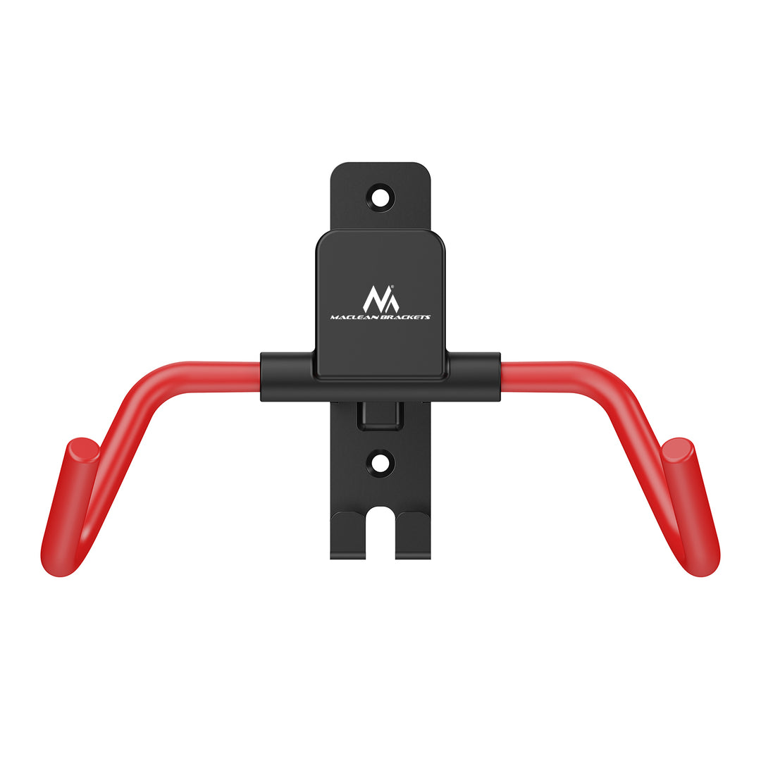 Maclean Fahrradhalterung / Wandhalterung, horizontal, Stahl, max. Belastbarkeit 30 kg, Winkelverstellbar, MC-172, 3 Stück