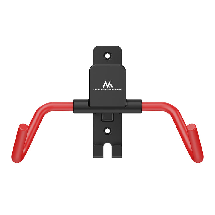 Maclean Fahrradhalterung / Wandhalterung, horizontal, Stahl, max. Belastbarkeit 30 kg, Winkelverstellbar, MC-172, 3 Stück