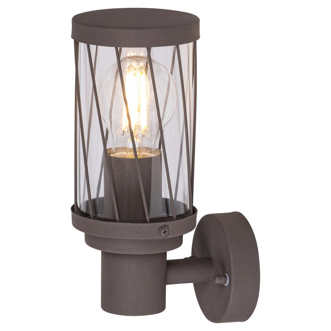 Rabalux Budapest Außenwandleuchte, IP44, Farbe: Braun, E27-Gewinde, max. 40 W, 8888