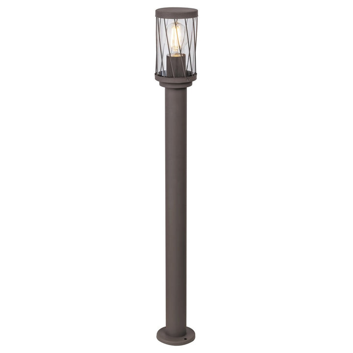 Rabalux Budapest Gartenständerlampe, IP44, Farbe: Braun, E27-Gewinde, max. 40 W, 8890