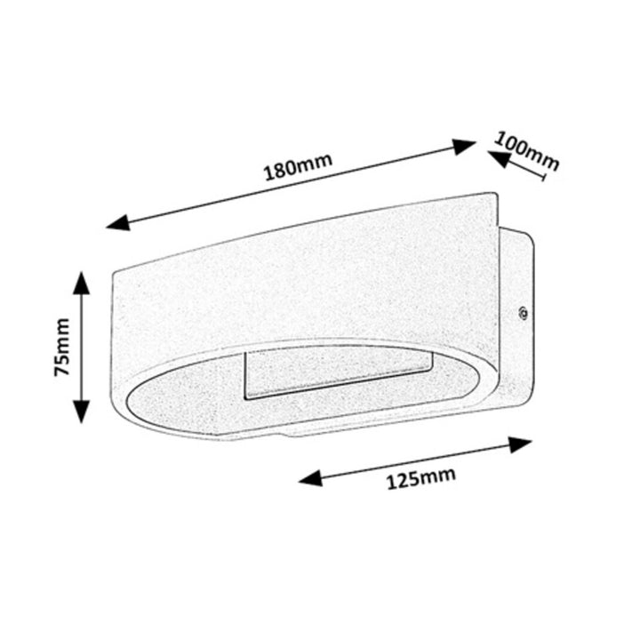 Rabalux Gerla Außenwandleuchte, weiß, LED 9 W, IP54, 3000 K, 77178