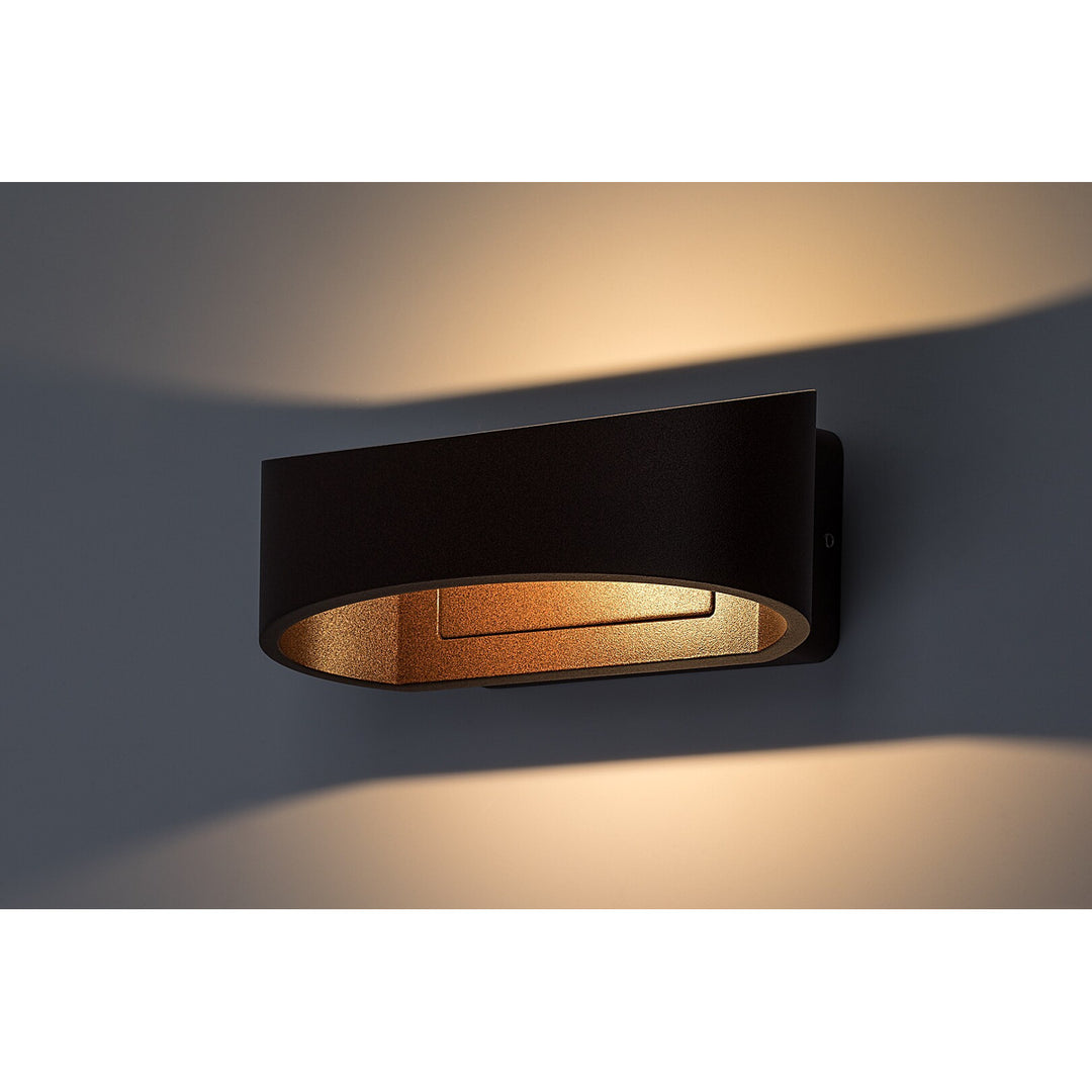 Rabalux Gerla Außenwandleuchte, braun, LED 9 W, IP54, 3000 K, 77180