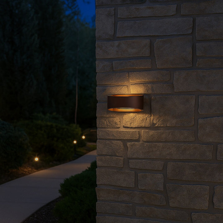 Rabalux Gerla Außenwandleuchte, braun, LED 9 W, IP54, 3000 K, 77180