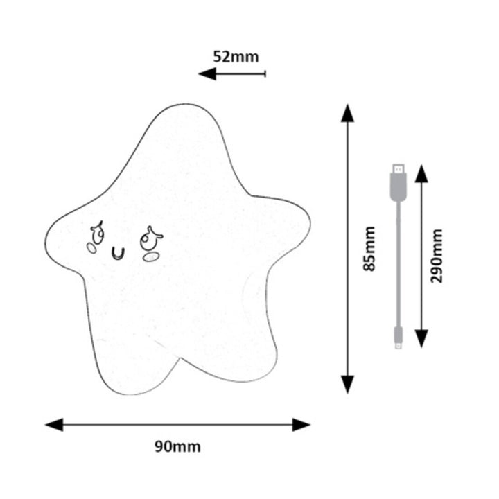 Dreamies LED-Lampe 2,7 W, IP20, gelb, 3000 K, Nachtlicht-Effekt, 76046
