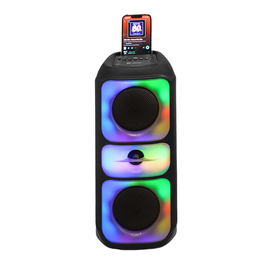 Tracer kabelloser Lautsprecher, Bluetooth 5.0, 20 W RMS-Leistung, Karaoke-Modus, Mikrofon, Powervox P2 TWS