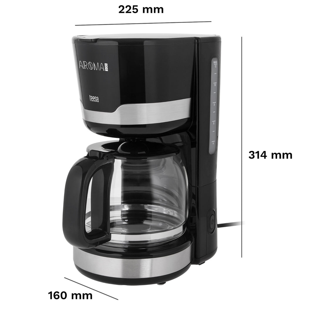 Teesa AROMA 100 Filterkaffeemaschine, 1,5 l, Leistung 1000 W