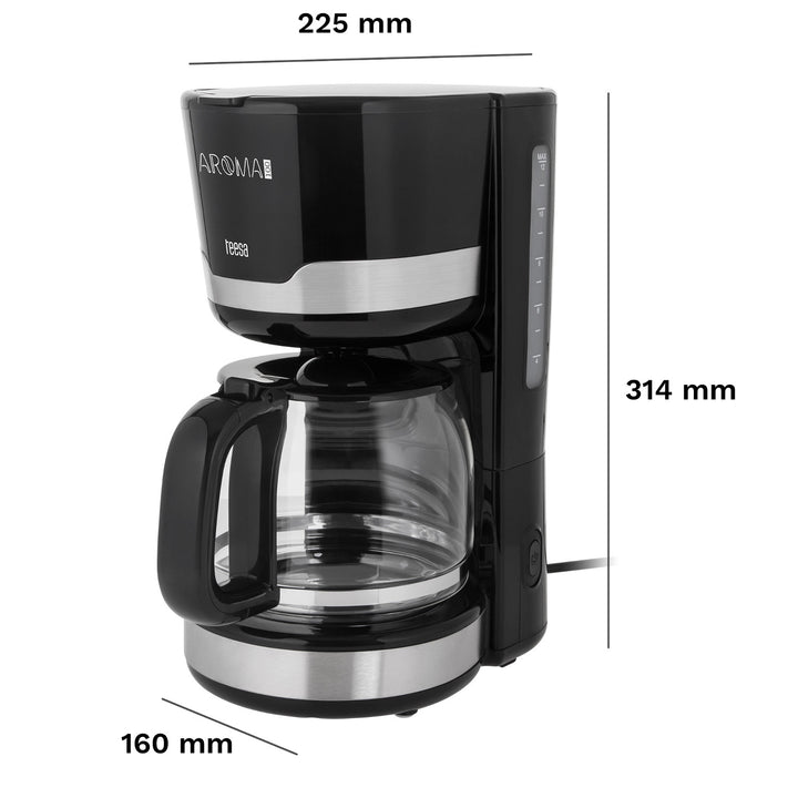 Teesa AROMA 100 Filterkaffeemaschine, 1,5 l, Leistung 1000 W