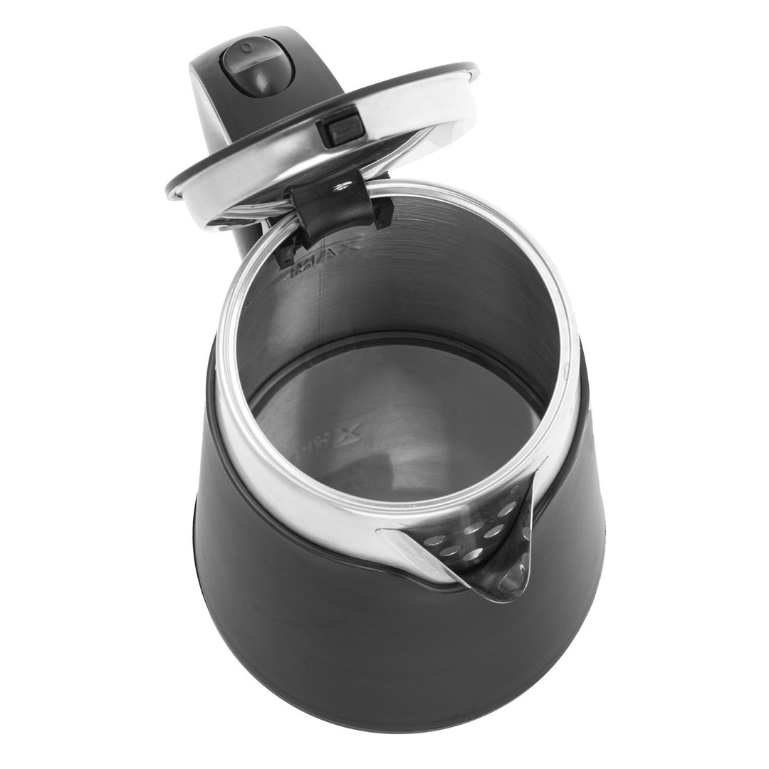 Adler-Wasserkocher, aus Metall, 0,6 l, leise, 800 W, schwarz. AD 1372