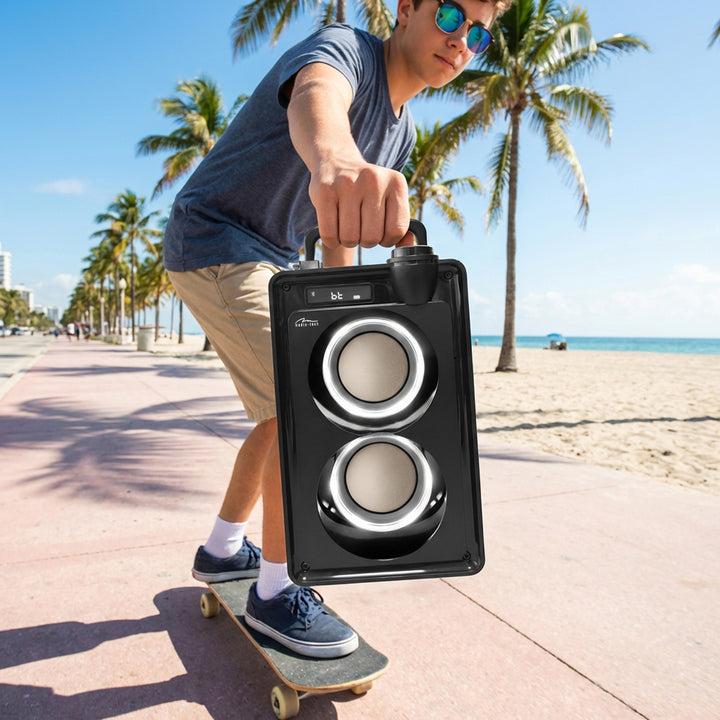 Tragbarer Bluetooth-Lautsprecher OVERBOX MT3186, UKW-Radio, SD-Karten- und USB-Unterstützung, RMS-Leistung 30 W, Mediatech