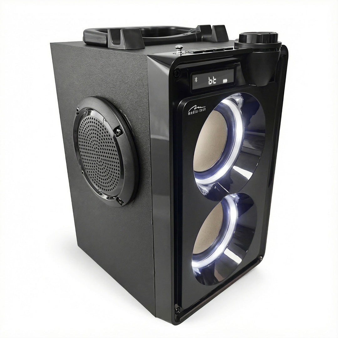 Tragbarer Bluetooth-Lautsprecher OVERBOX MT3186, UKW-Radio, SD-Karten- und USB-Unterstützung, RMS-Leistung 30 W, Mediatech
