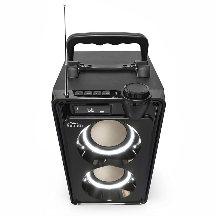 Tragbarer Bluetooth-Lautsprecher OVERBOX MT3186, UKW-Radio, SD-Karten- und USB-Unterstützung, RMS-Leistung 30 W, Mediatech