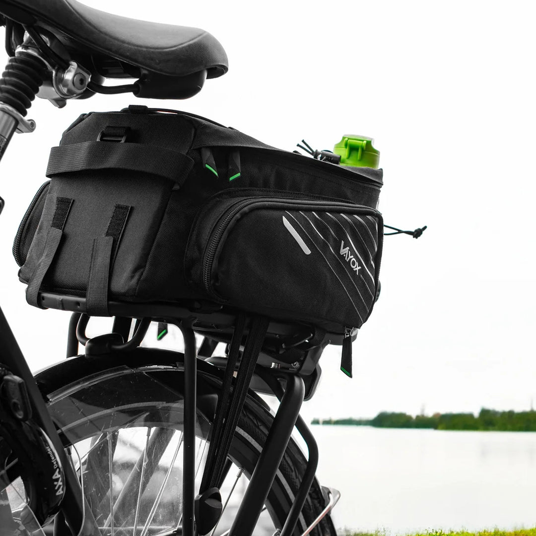Tasche, Fahrradtasche für den Gepäckträger, hinten, Fassungsvermögen 12 l, wasserdicht, Vayox