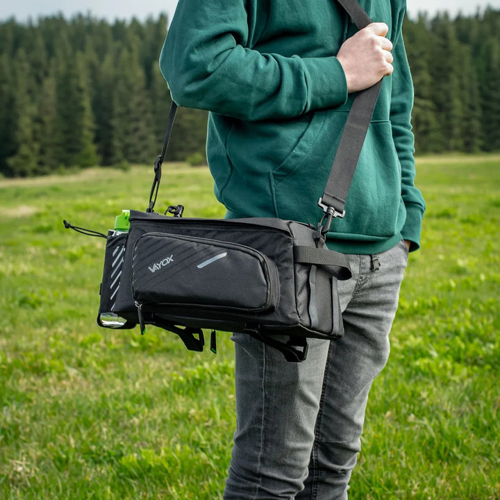 Tasche, Fahrradtasche für den Gepäckträger, hinten, Fassungsvermögen 12 l, wasserdicht, Vayox