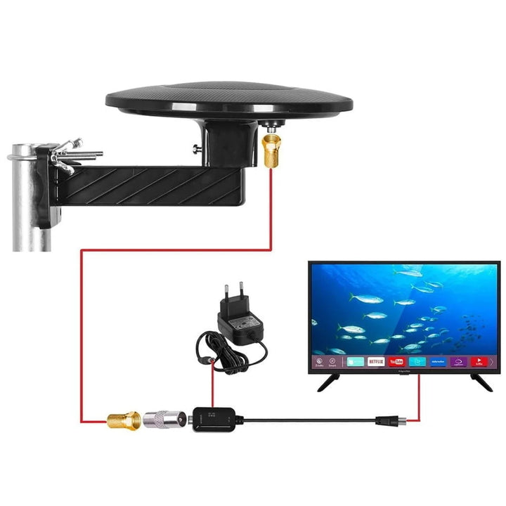 DVBT-2-Antenne für terrestrisches Fernsehen, omnidirektional, MUX8, 4K, 5G-LTE-Filter, Digital360, Vayox