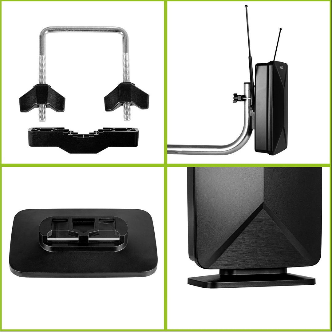 Aktive Antenne, Zimmerantenne, Innenantenne, Außenantenne, DVB-T2, terrestrisches 4K-Fernsehen, Vayox