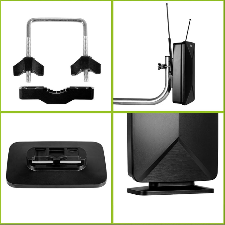 Aktive Antenne, Zimmerantenne, Innenantenne, Außenantenne, DVB-T2, terrestrisches 4K-Fernsehen, Vayox