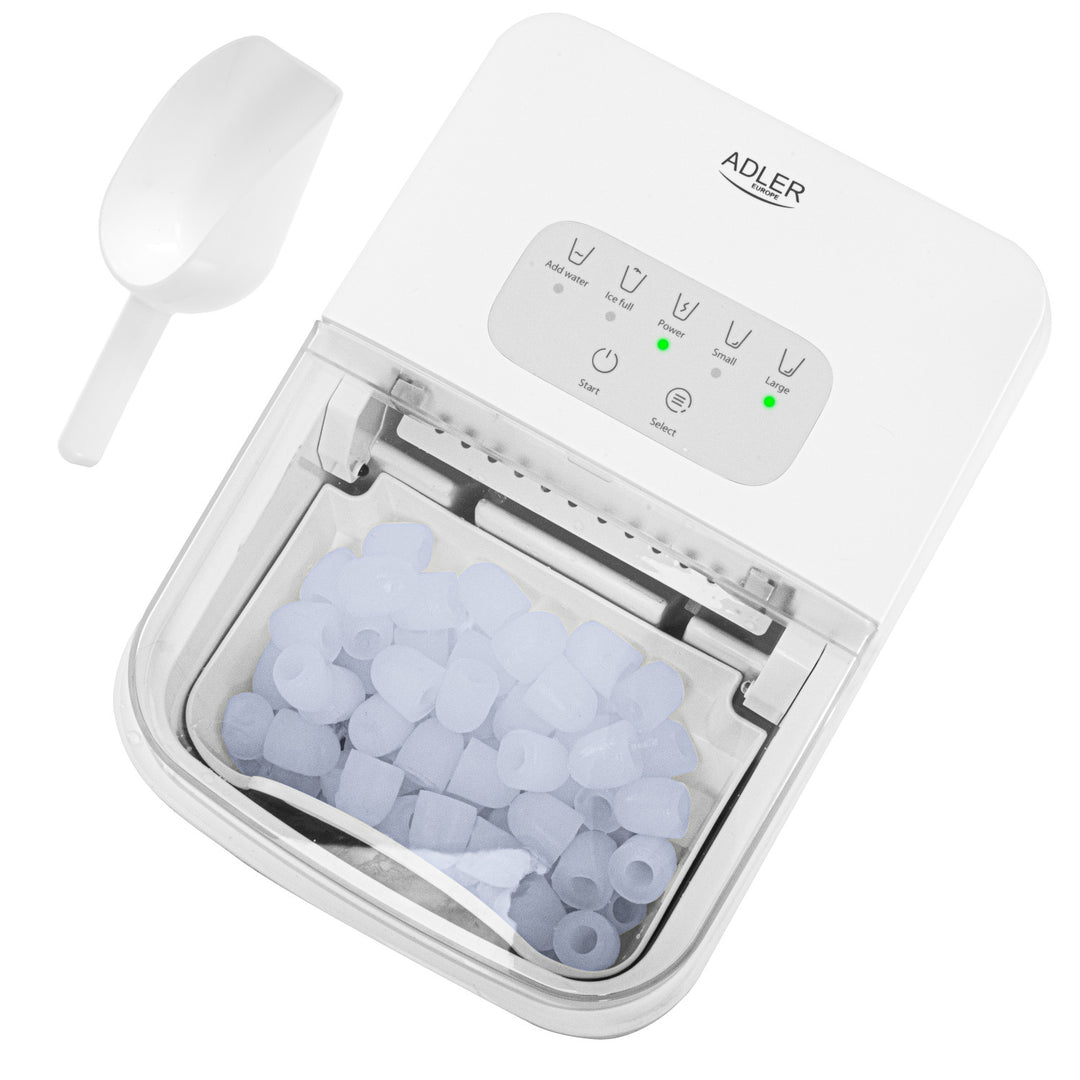 Eiswürfelmaschine, 12 kg/24 h, 2 Eiswürfelgrößen, Reinigungsmodus, leiser Betrieb, Touchscreen, AD 8800, Adler