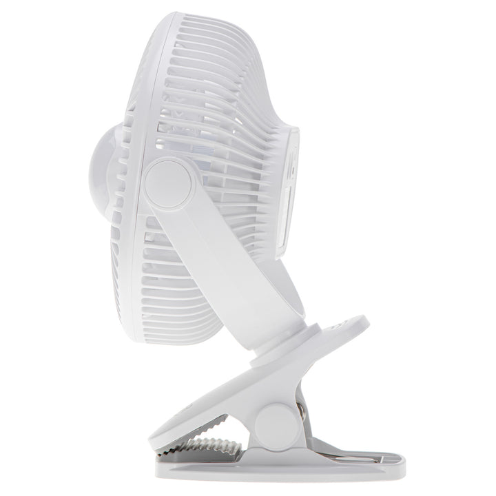 5"/12,7 cm Akku-Ventilator mit Clip – USB / LED, AD 7335, Adler