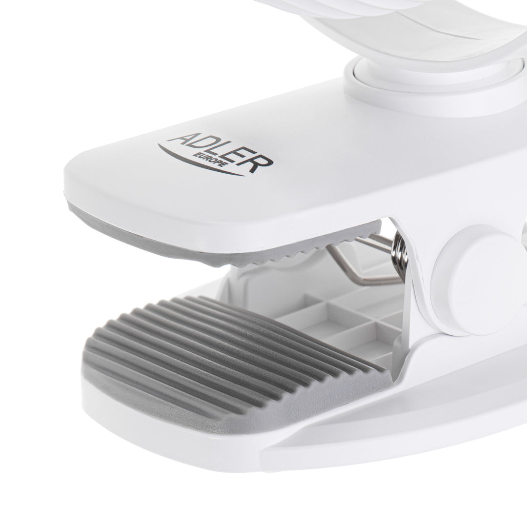 5"/12,7 cm Akku-Ventilator mit Clip – USB / LED, AD 7335, Adler