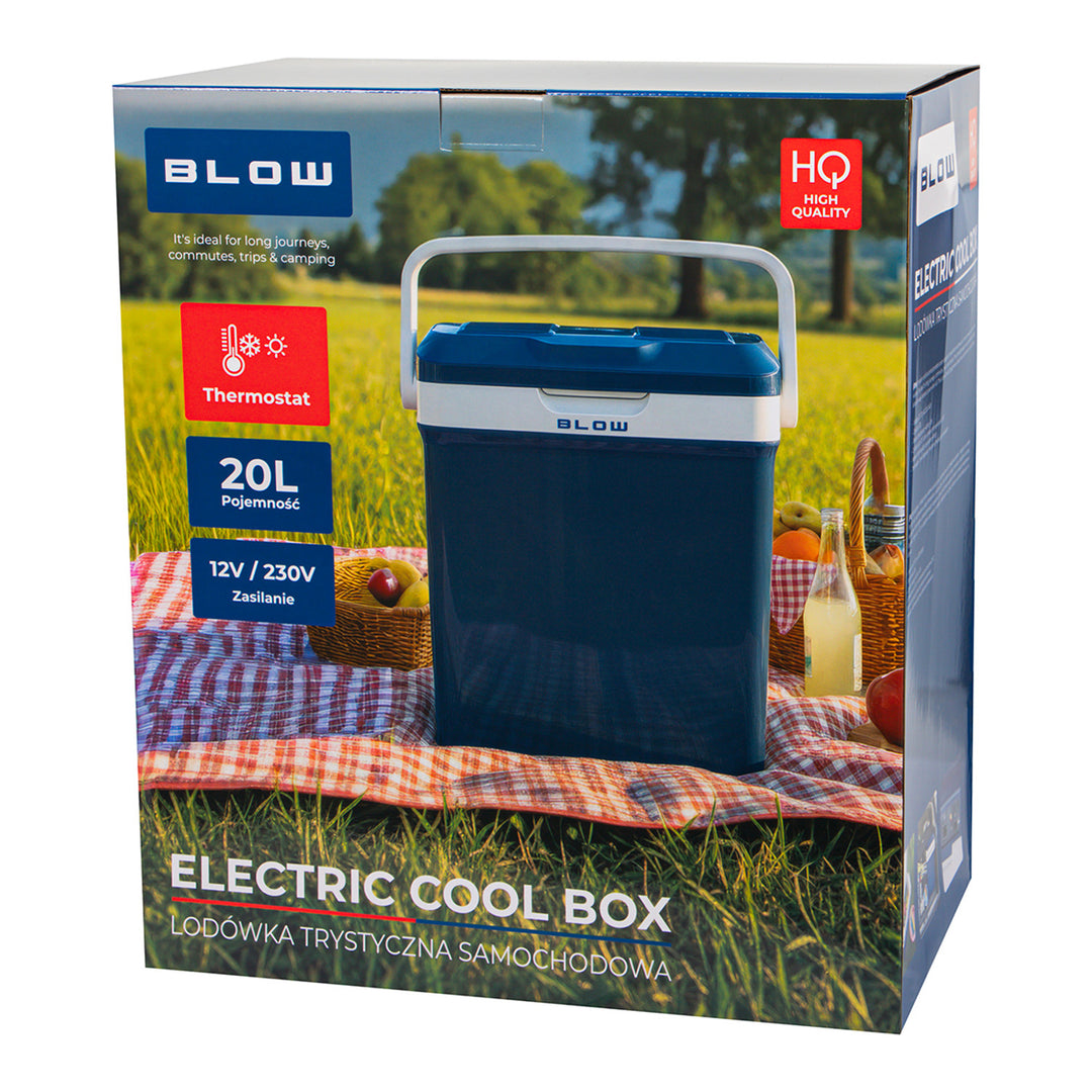 Blow-Kühlbox für das Auto, Fassungsvermögen 20 l, Kühl- und Heizfunktion, Thermostat, Tragegriff, 44-315#