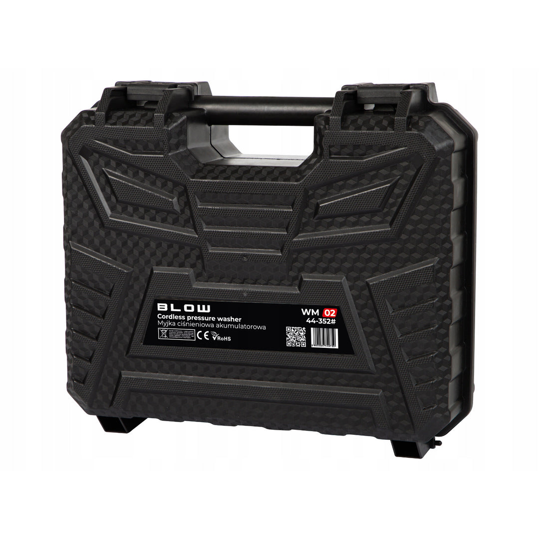 Blow Akku-Hochdruckreiniger, Druck bis zu 26 bar, Leistung 260 W, Schlauchlänge 5 m, Wasserfilter, verschiedene Betriebsmodi, 44-352#
