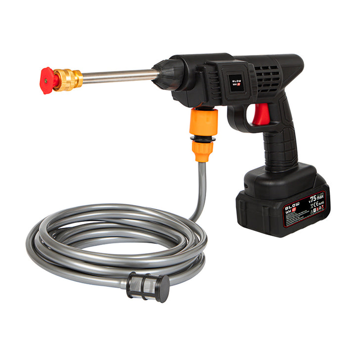 Blow Akku-Hochdruckreiniger, Druck bis zu 26 bar, Leistung 260 W, Schlauchlänge 5 m, Wasserfilter, verschiedene Betriebsmodi, 44-352#