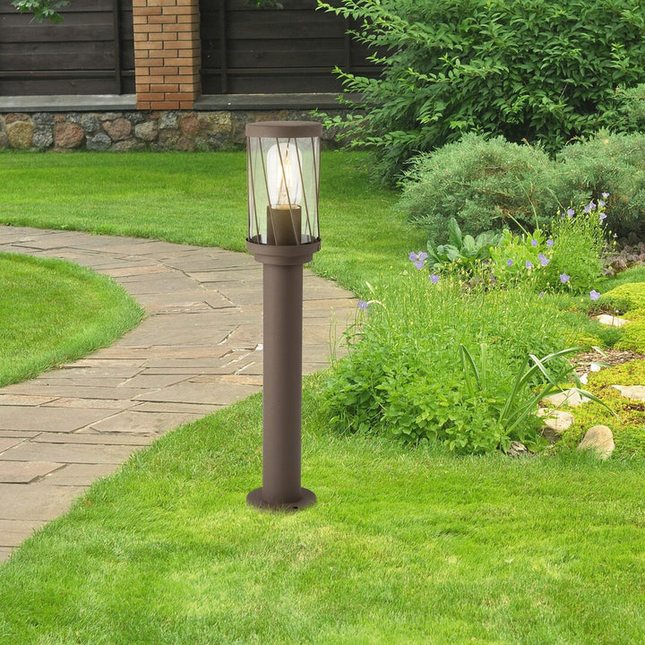 Rabalux Budapest Garten-Standleuchte, IP44, Farbe: Braun, E27-Gewinde, max. 40 W, 8889, 2 Stück