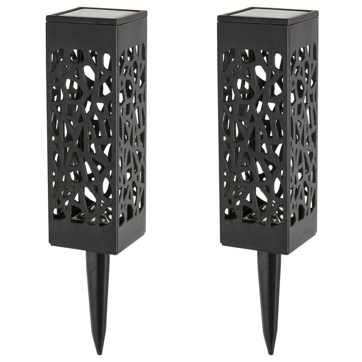 Solarleuchte Mora, 2 lm, Schutzart IP23, Farbe: Schwarz, LED 0,16 W, 8949, 2 Stück