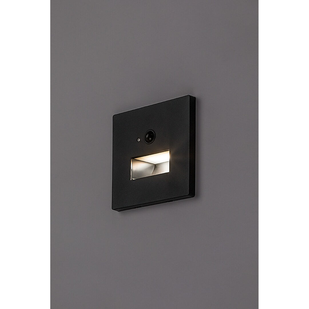 Lunca LED-Lampe 1 W, IP20, schwarz, 3000, 4500, 6500 K, Bewegungsmelder, Lichtsensor, 77197, 2 Stück