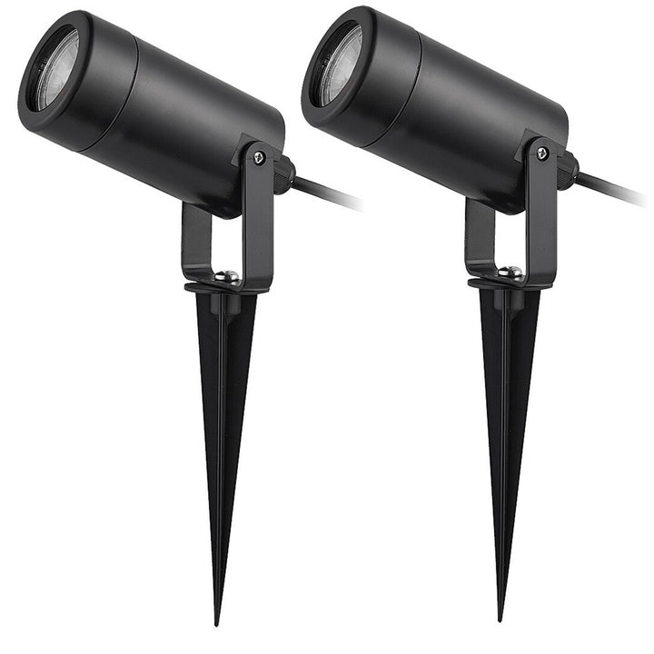 Rabalux Krobia Bodenleuchte, IP65, Farbe: Schwarz, GU10-Sockel, max. 4 W, 7814, 2 Stück