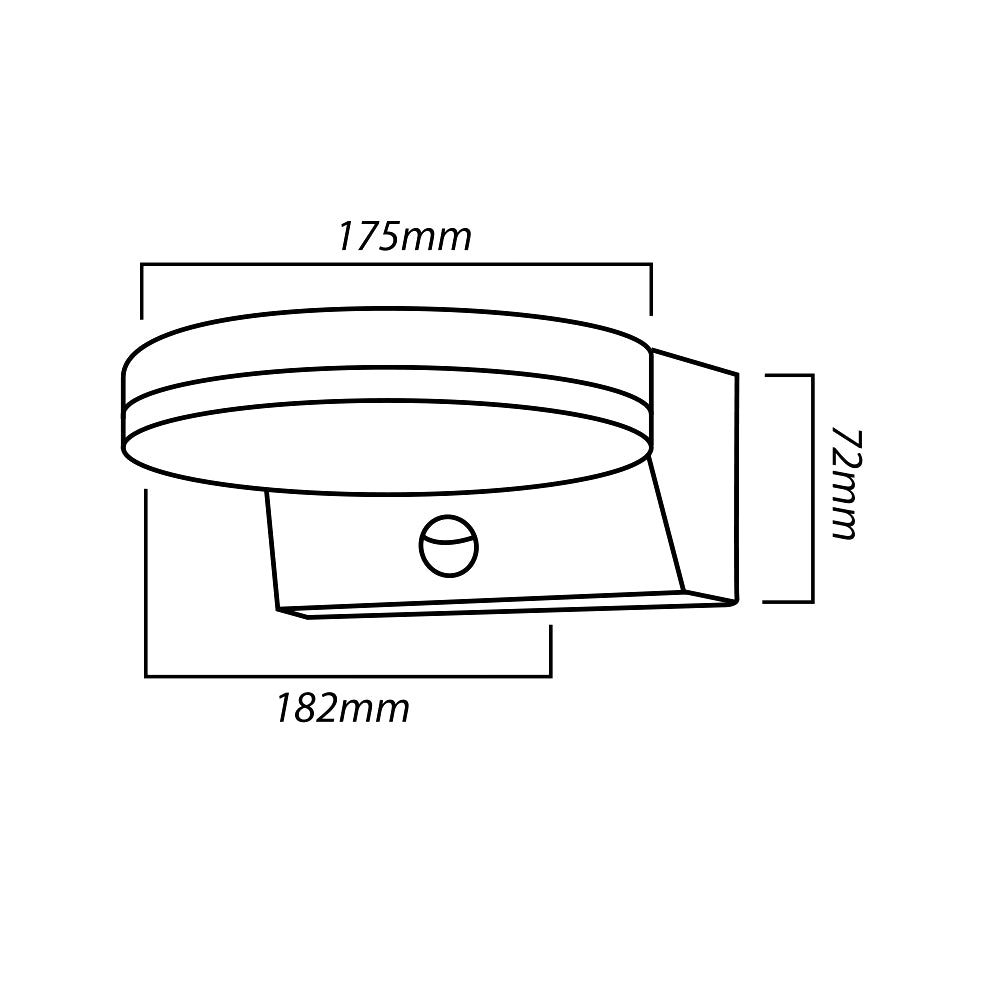 Maclean LED-Leuchte mit Bewegungsmelder, PIR-Bewegungsmelder, Farbe: Weiß, 15 W, IP65, 1560 lm, Lichtfarbe: Neutralweiß (4000 K) MCE344 W, 2 Stück
