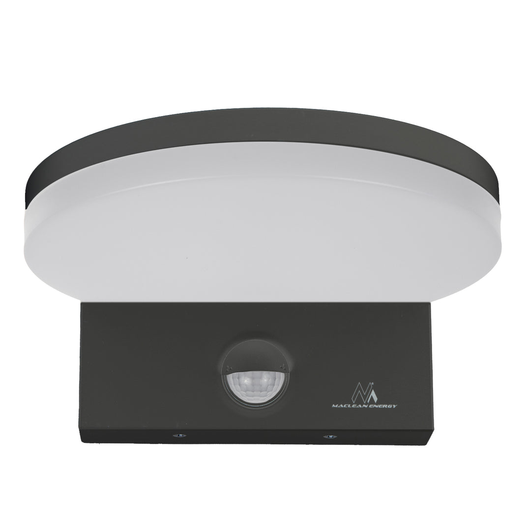Maclean LED-Leuchte mit Bewegungsmelder, PIR-Bewegungsmelder, Farbe: Grau, 15 W, IP65, 1560 lm, Lichtfarbe: Neutralweiß (4000 K), MCE344 GR, 2 Stück