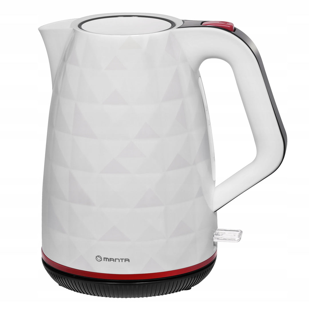 Manta ORISA kabelloser Wasserkocher, 1,7 l, 2200 W, weiß