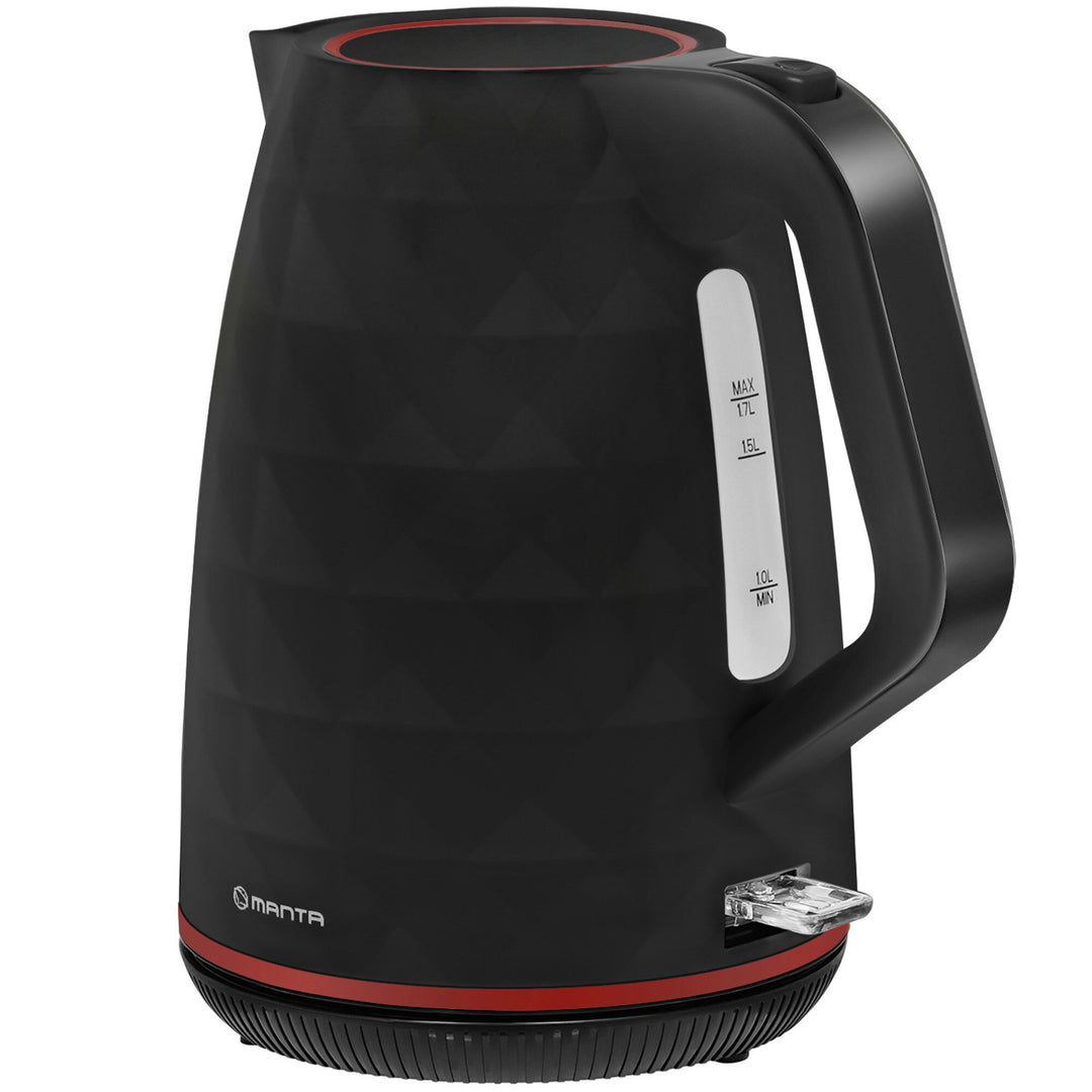 Manta ORISA kabelloser Wasserkocher, 1,7 l, 2200 W, schwarz