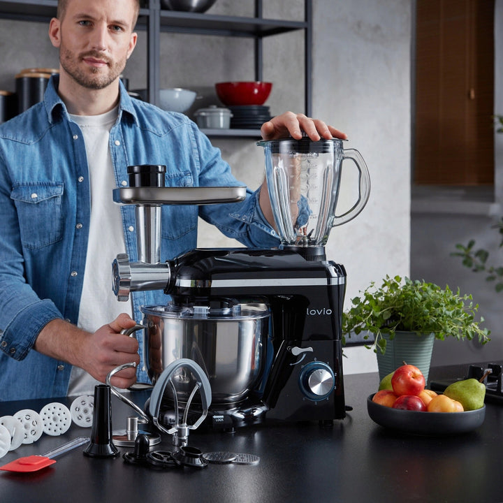 Planetenrührer Lovio ChefAssistant Plus, schwarz, LVSTM02PBK