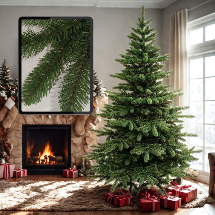 Kunstweihnachtsbaum, spanische Tanne, PVC-Material, Höhe 250 cm, Metallständer