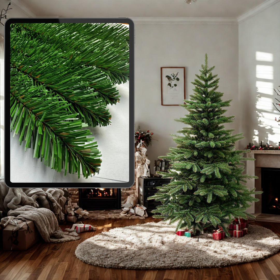 Kunstweihnachtsbaum, spanische Tanne, PVC-Material, Höhe 250 cm, Metallständer