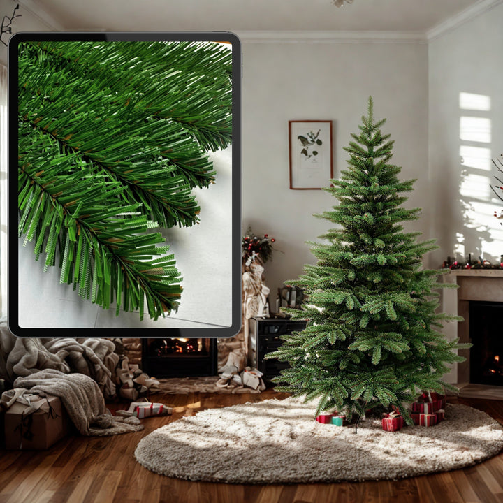 Kunstweihnachtsbaum, spanische Tanne, PVC-Material, Höhe 250 cm, Metallständer