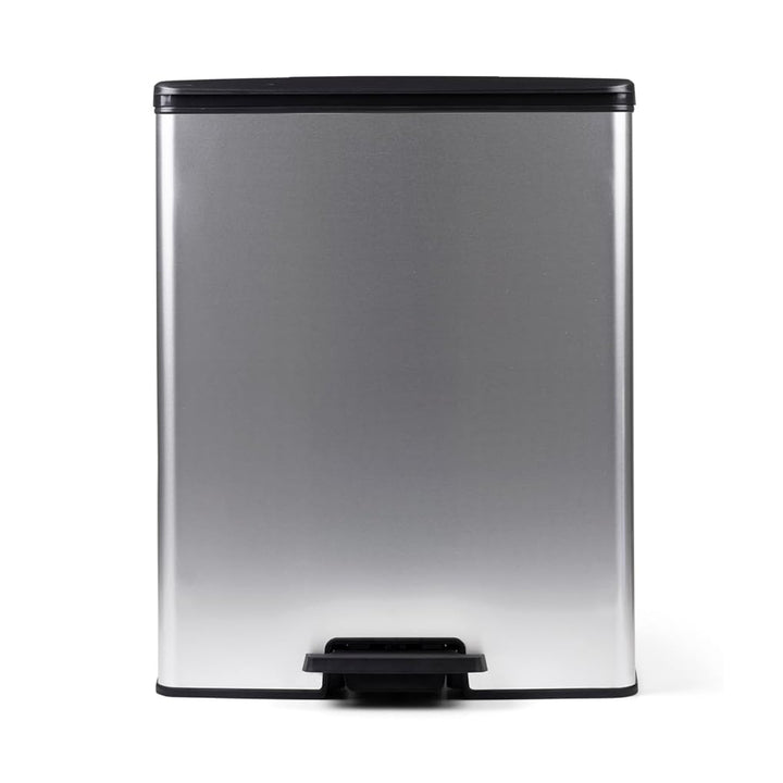 Curver-Treteimer, 2 Behälter à 26 l, metallisiert, silberfarben, 251002