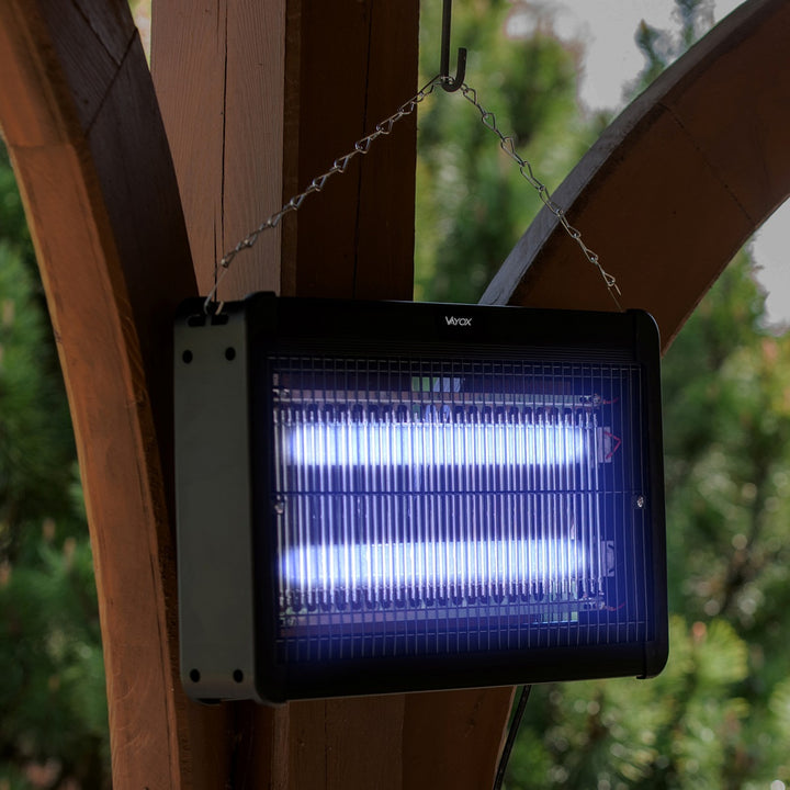 Insektenvernichtungslampe gegen Mücken, Fliegen und Motten, elektrische Falle, UV, 20 W, Vayox