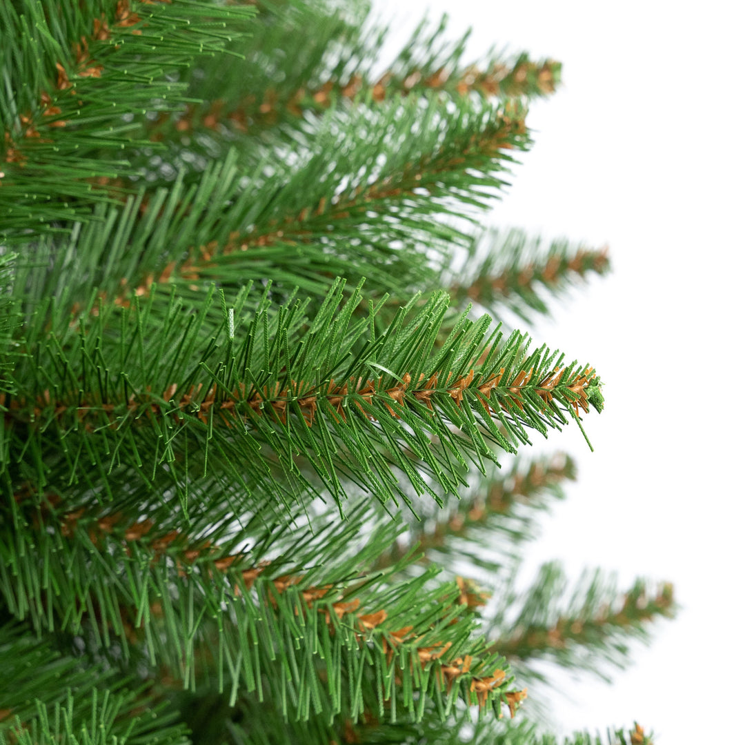Fichten-Weihnachtsbaum auf einem Premium-Ständer, 220 cm, dicht und naturgetreu, Damich