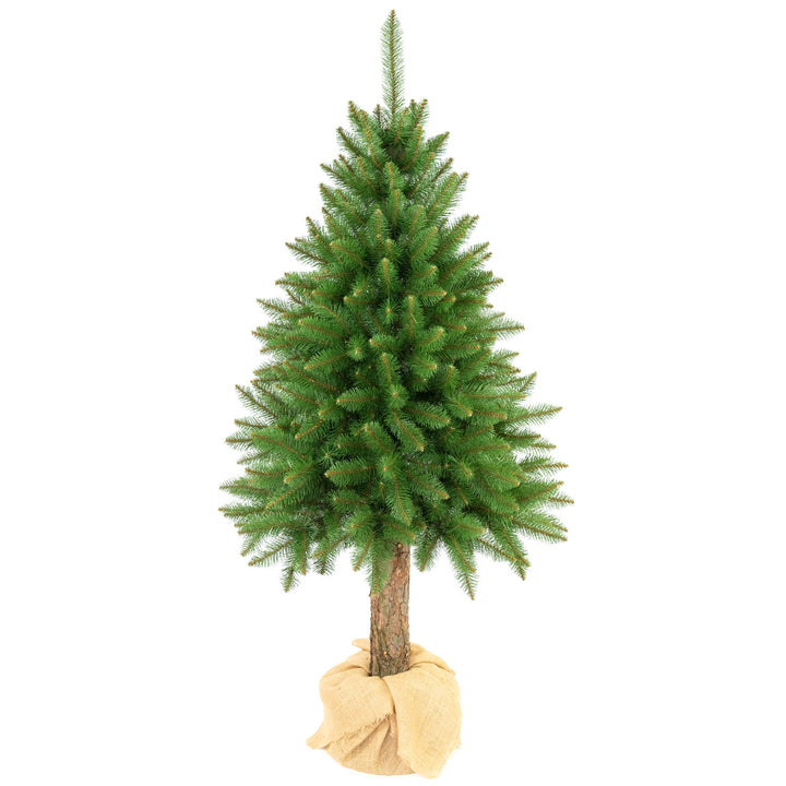 Premium-Fichten-Weihnachtsbaum am Stamm, 220 cm, dicht und naturgetreu, Damich