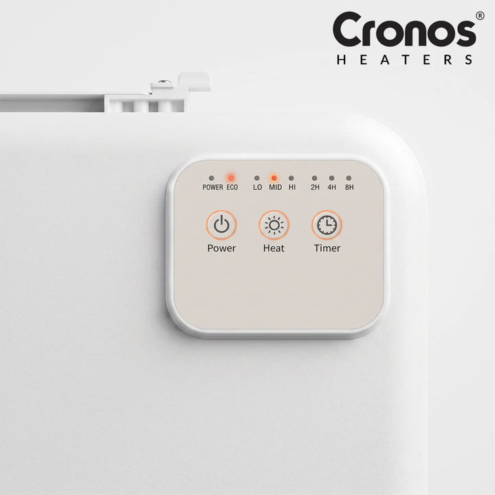 Cronos Infrarot-Heizplatte für unter dem Schreibtisch, Leistung 120 W, Timer, 3 Leistungsstufen, DCH-150