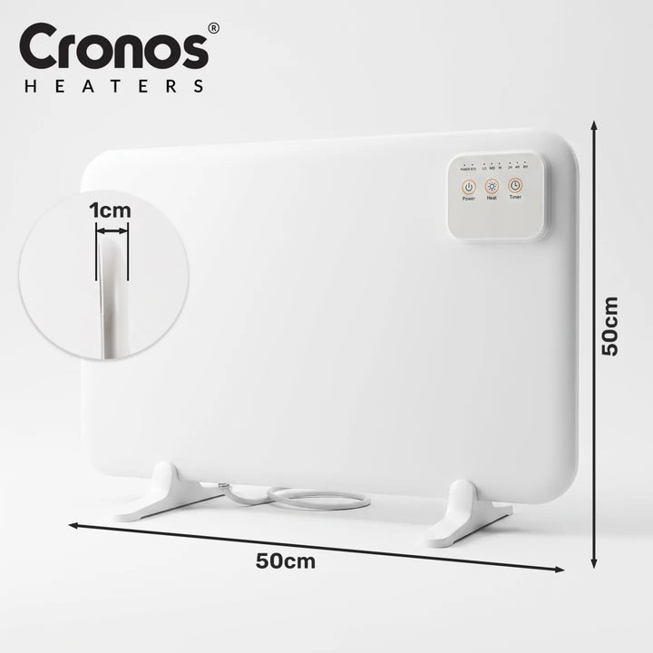 Cronos Infrarot-Heizplatte für unter dem Schreibtisch, Leistung 120 W, Timer, 3 Leistungsstufen, DCH-150