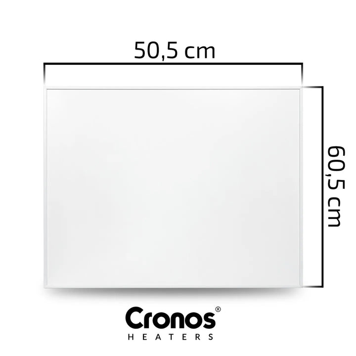 Cronos Graphene Infrarot-Heizpaneel, Leistung 300 W, Farbe: Weiß, heizt Räume bis zu 8 m², Fernbedienung, PRO CGP-300TWP