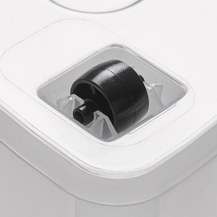 Moxom SimpleStore-Behälter, Fassungsvermögen 40 l, transparent, Deckel mit Clipverschluss, mit Rollen, BPA-frei, 04-0076