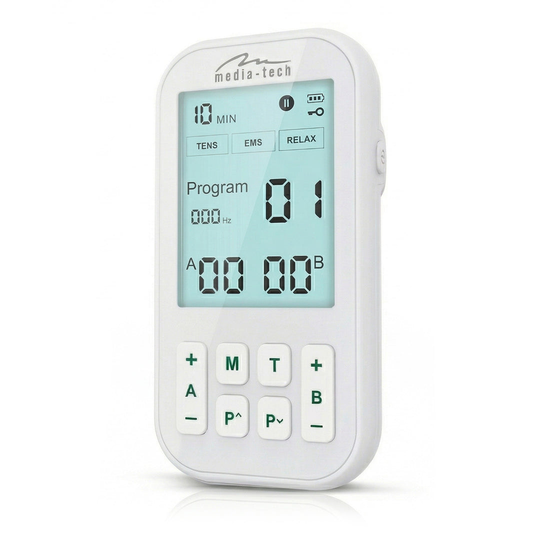 Massagegerät und Elektrostimulator, TENS/EMS, 3-in-1-Stimulation, Mediatech, MT6543