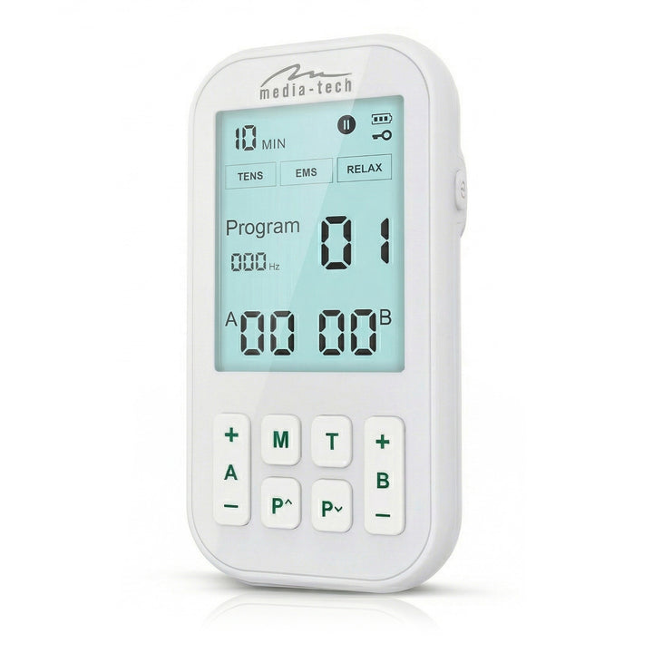 Massagegerät und Elektrostimulator, TENS/EMS, 3-in-1-Stimulation, Mediatech, MT6543
