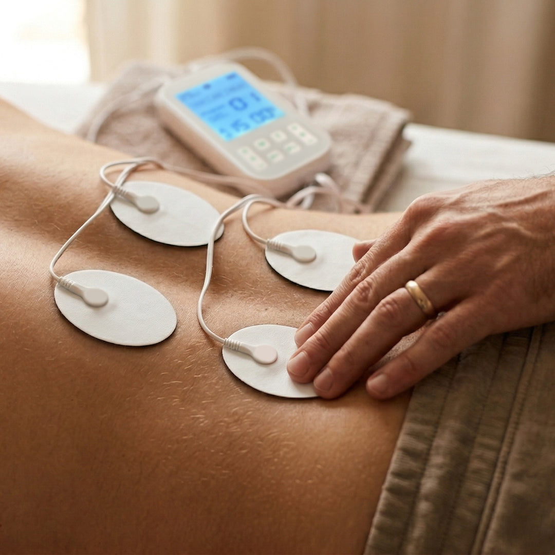 Massagegerät und Elektrostimulator, TENS/EMS, 3-in-1-Stimulation, Mediatech, MT6543